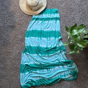Teal Tie Dye Maxi Skirt Size S